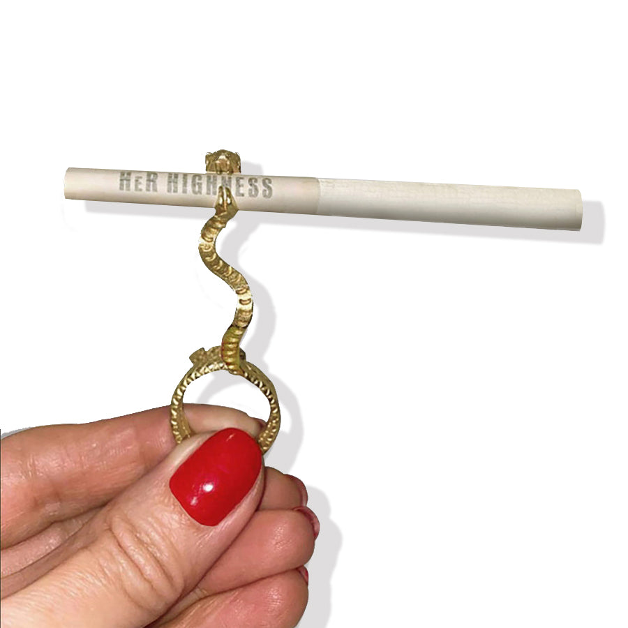 Snake in the Grass Joint Holder Ring – Her Highness NYC