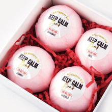 Load image into Gallery viewer, Keep Calm Bath Bomb 4 Pack